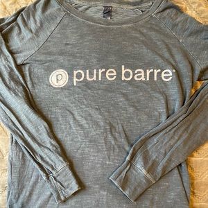 Blue long sleeve Pure Barre shirt